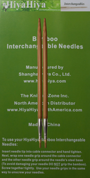 Interchangeable Needle Bamboo Tips 3.00mm, 5" - Click Image to Close